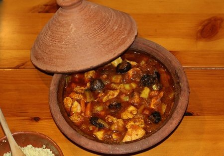 Receta de tajine de pollo y verduras