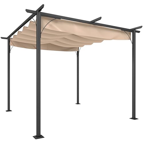 Outsunny Pérgola de Jardín 3x3m 
