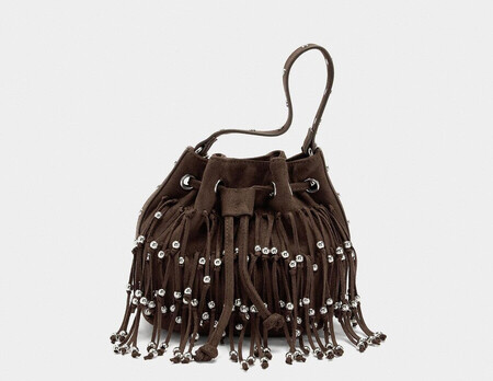 Bolso Fiesta Cuentas Flecos