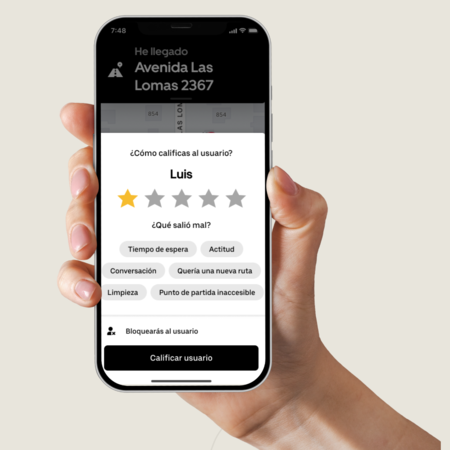 Bloquear Usuarios Uber