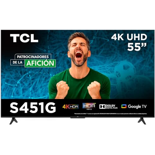Smart TV TCL 4K de 55 pulgadas con Google TV