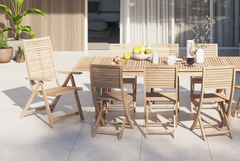 Leroy Merlin tiene las mesas y sillas de jardín más bonitas de la