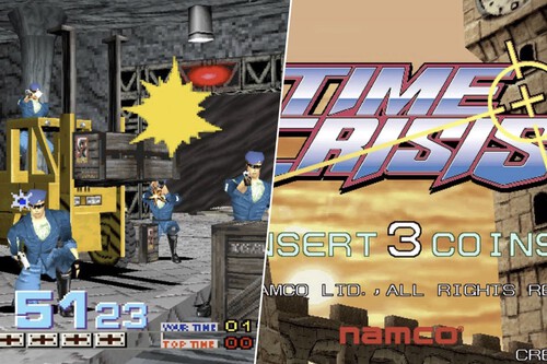 Más barata ahora que en Black Friday. Vuelve a Amazon la oferta de esta recreativa con Time Crisis, Point Black y más juegos míticos 