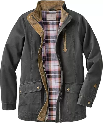 Legendary Whitetails - Chaqueta camisa de estilo rural para mujer, Asfalto, S