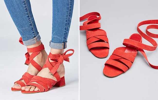 sandalias tacon medio