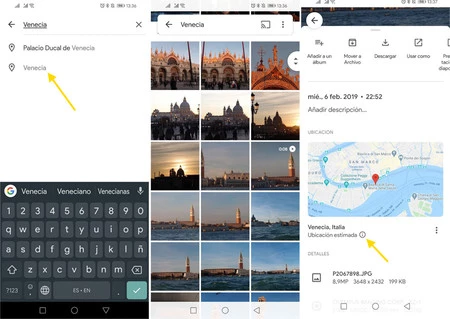 位置メタデータのない写真であっても、Google フォトには位置履歴やその他のソースからのおおよその情報が含まれています