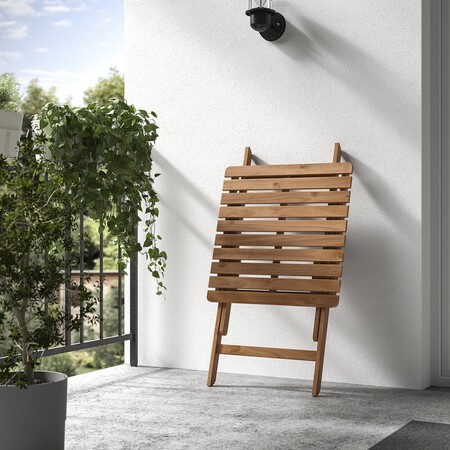 Askholmen Mesa Con 2 Sillas Plegables Ext Marron Oscuro Kuddarna Beige Grisaceo 1246743 Pe922281 S5