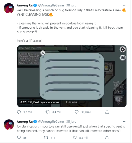 Nueva tarea de Among Us
