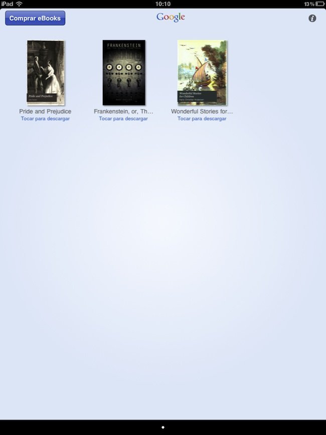 Un vistazo a la aplicación "Google Books" de Google para iOS