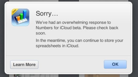 Apple limita el acceso a la beta de iWork for iCloud por demasiada demanda
