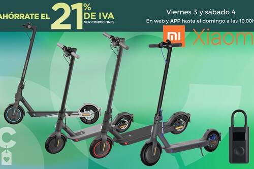 Moverse por la ciudad cuesta mucho menos con las ofertas en patinetes Xiaomi del Día sin IVA de El Corte Inglés