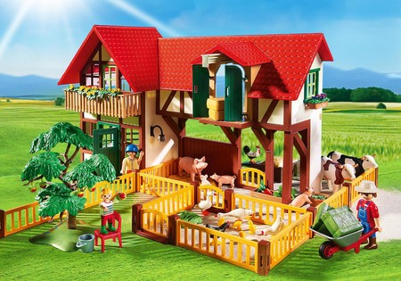 Granja de Playmobil, con establos y animales, por 68,79 euros y envío gratis