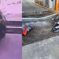 Se intentan saltar un peaje a toda velocidad, pero estaba en obras. Spoiler: salen volando con una BMW S 1000 RR