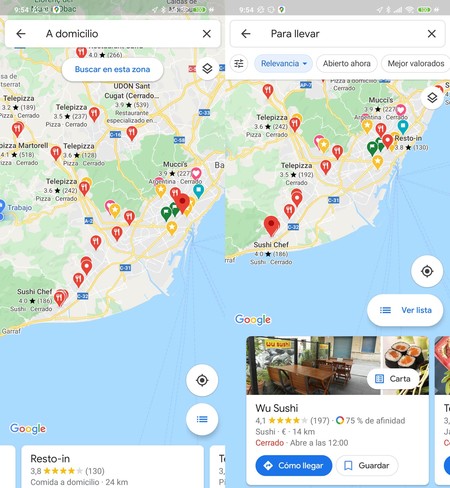 Google Maps Envío Domicilio