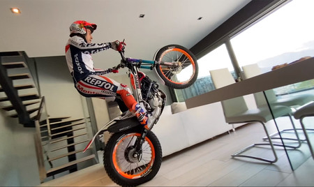 Quédate en casa, edición: Toni Bou evitando el coronavirus pero sin dejar la moto de trial