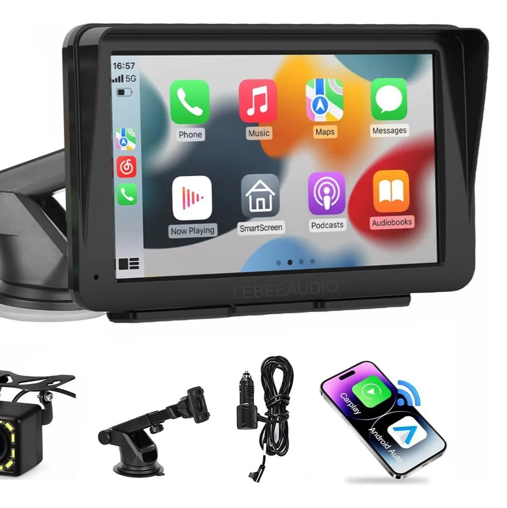 Pantalla de siete pulgadas con Apple CarPlay y Android Auto