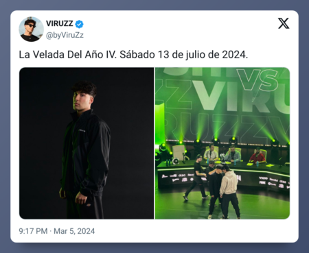 El tuit de ViurZz sobre La Velada del Año 4