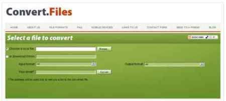 Convert Files, otra opción para la conversión online de archivos