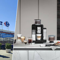 Con doble depósito para el café, molinillo integrado y vaporizador automático: esta cafetera DeLonghi se desploma en Carrefour 