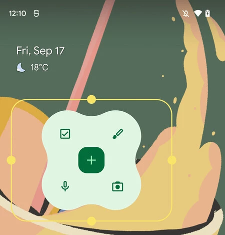再設計に伴って追加された新しい Keep ウィジェット