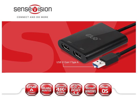 ¿Te faltan puertos HDMI o DisplayPort en el PC? Este adaptador USB te da dos extra compatibles con 4K/60Hz