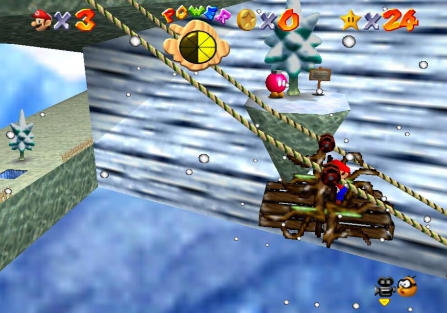 Super Mario 64 cómo conseguir la estrella Wall Kicks Will Work de Cool