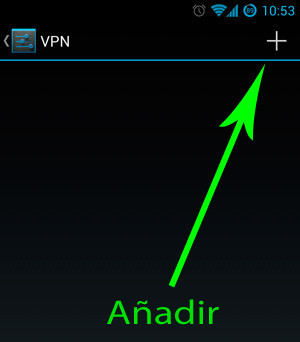 Añadir VPN