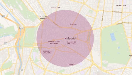 Esta web te muestra cuánto es un kilómetro alrededor de tu casa con un solo clic