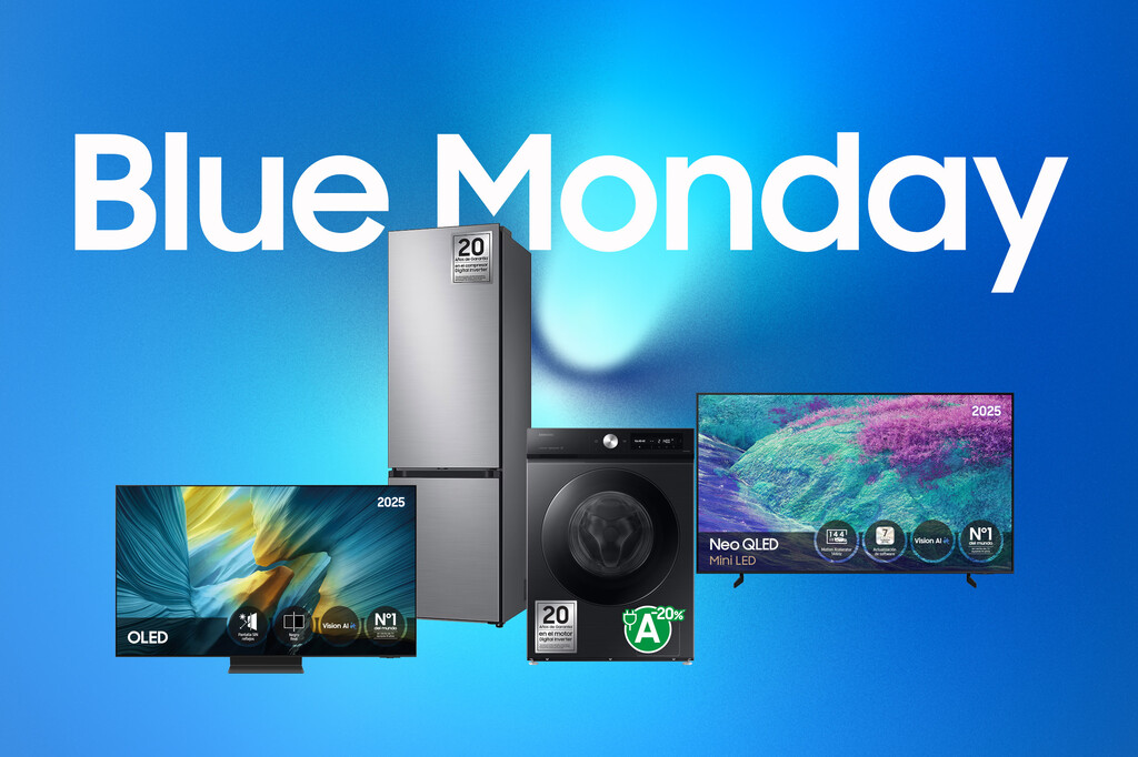 Este año, el Blue Monday es menos triste con Samsung: sus descuentos en televisores, lavadoras o frigoríficos te alegrarán el día 