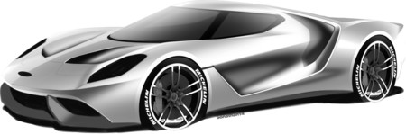 Ford Gt 2016 Sketch 1