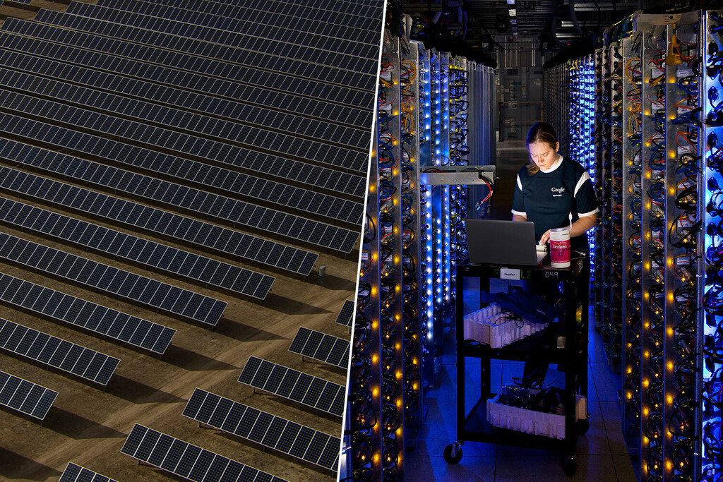 Reabrir centrales nucleares suena muy espectacular, pero Google tiene un plan B por si no es suficiente: energía solar