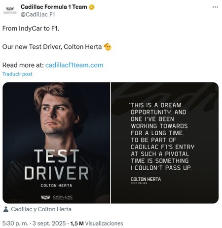 Herta Cadillac F1 2026