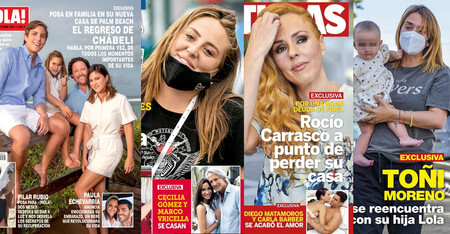 A Carla Barber y Diego Matamoros se les rompió el amor de tanto operarlo, a Rocío Carrasco 'le entran las deudas' en su casa, a punto de perderla y Rocío Flores estrena nuevo piso: estas son las portadas de la semana del 30 de septiembre