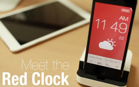Red Clock, un reloj-despertador completo y atractivo para nuestro iPhone