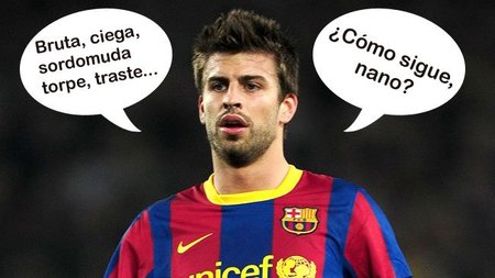 Piqué está loco por su iPod... loco, loco, loco.