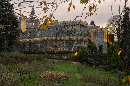 Castillo Medieval Navidad Espana Galicia Escapada Invierno Luces