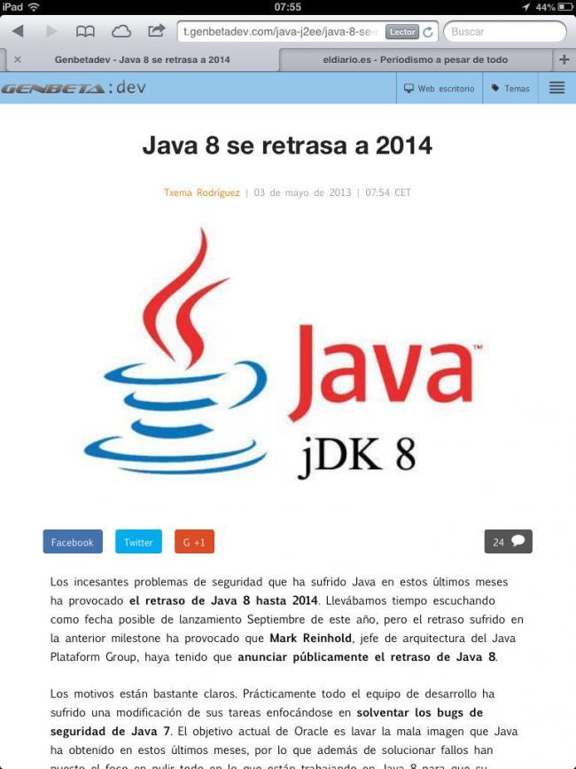 Versión para tablets de Genbeta Dev