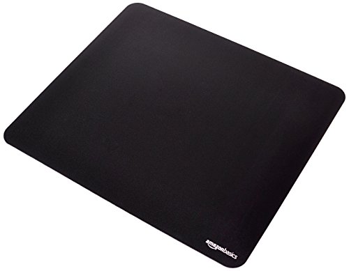 Amazon Basics - XXL - Alfombrilla para mouse para computadora de juegos, tela y base de goma, color negro