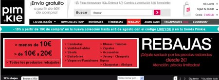 Pimkie: aprovecha sus rebajas online