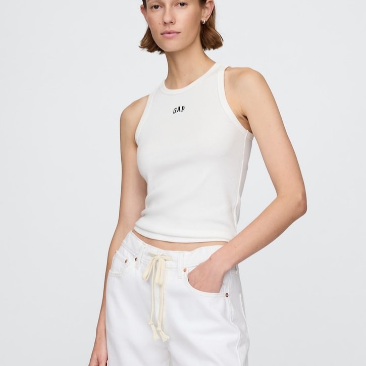 Gap - Camiseta de mujer halter con logo.