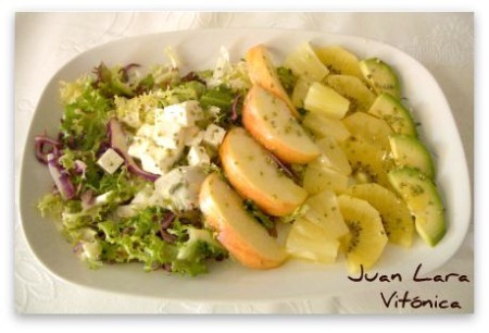 Ensalada de frutas. Receta saludable