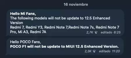 Telegram の Xiaomi グローバル チャネル