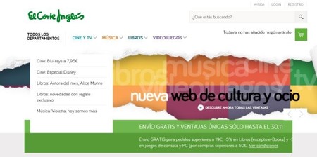 El Corte Inglés abre se "Espacio Ocio y Cultura" con descuentos