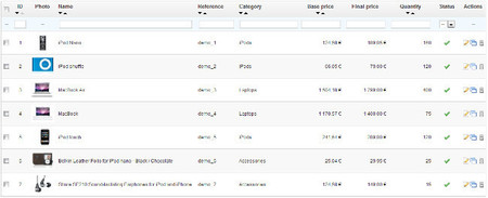 Catálogo de Productos Prestashop