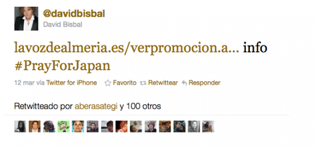 Bisbal a lo suyo: ¿Terremoto en Japón? Yo me promociono en Twitter