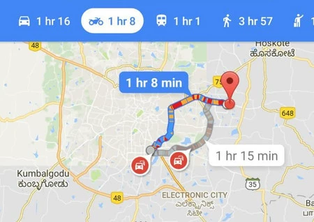 Google マップ バイク