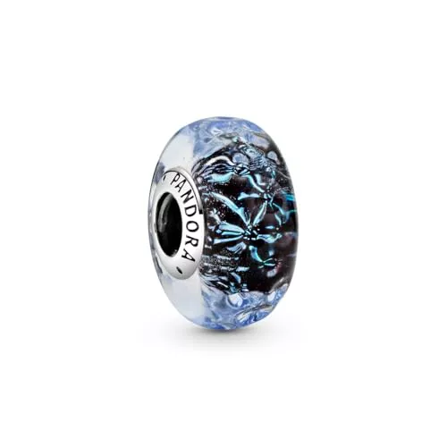 PANDORA Charm murano azul oscuro 798938C00 plata