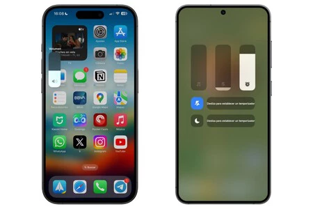 iOS (左) と Android (右) の音量