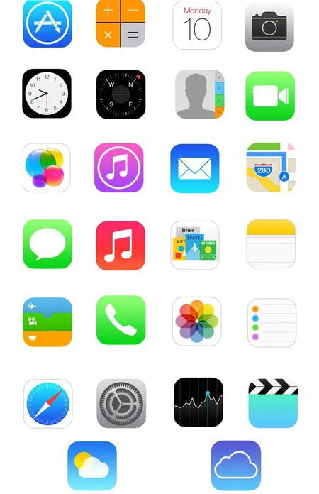 Iconos iOS 7 Iconos iOS 7