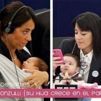 Así crece la hija de la parlamentaria europea Licia Ronzulli, que sigue conciliando en el trabajo